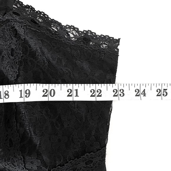 Apostrophe 20W BLACK Lace Cami Tank Top Sleeveless Blouse - Picture 8 of 13